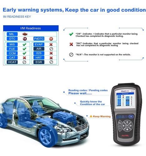 Autel Maxilink Ml519 Obd2 Code Reader Igual Con Autolink Al5