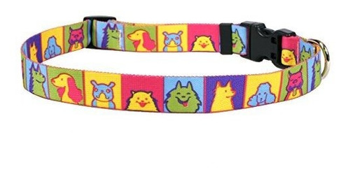 Perro Amarillo Del Diseño Del Arte Pop Perros Collar - Tamañ