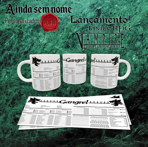 Canecas De Cerâmica: Série Rpg