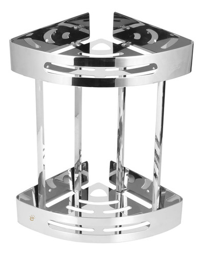 Suporte Duplo De Canto P/ Banheiro Aço Inox Resistente 36cm