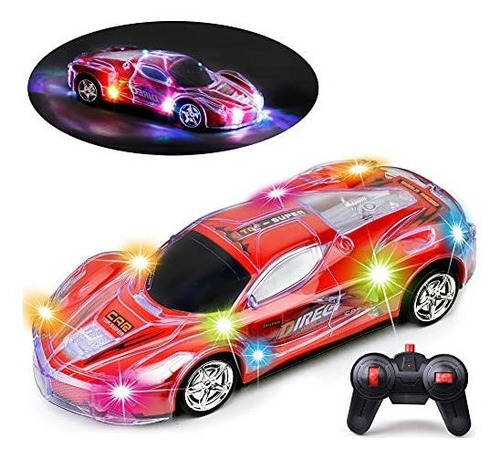 Coche Teledirigido Con Luces, 2.4ghz, 1:24, Regalo Ideal