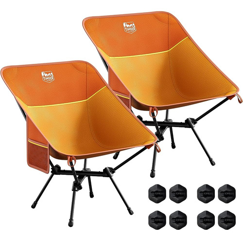 ~? Timber Ridge Camping Chairs 2 Pack, Ultralight Compact Po