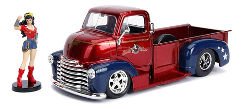 Chevrolet Coe 1952 Woder Woman + Figure - M Jada 1/24