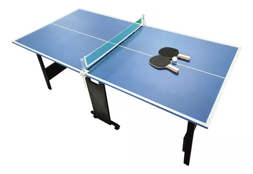 Mini mesa de ping pong Klopf 1003 fabricada em MDP cor azul