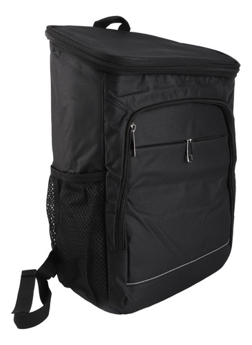 Mochila Térmica Negra Oxford De Gran Capacidad A Prueba De F