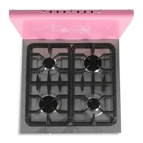 Imagen 7 de 10 de Cocina Retro Luxor Gas 4 Hornallas Valvula Vintage Diseño