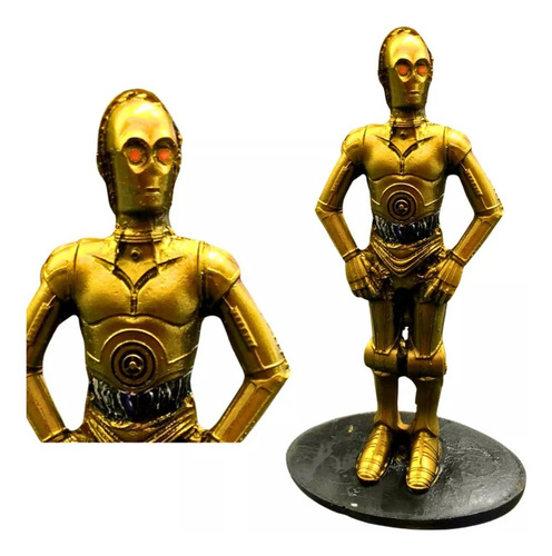 Kit R2d2 E C3po Droid Boneco Action Figure Estatua Star Wars