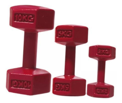 3 X 3pcs Sports Playset Bonitos Halteres Em Miniatura Para