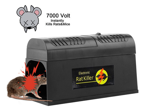 Fwefww Asesino De Ratones Eléctrico Con Trampa Para Ratas