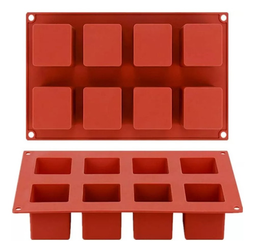 Molde Silicon Cubos 8 Unidades