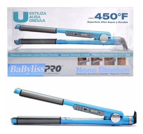 Imagen 3 de 6 de Planchita Babyliss Profesional Pelo Alisado Bucles Plancha