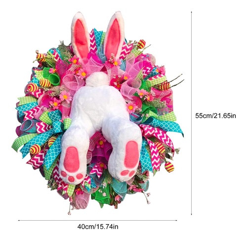 Corona De Pascua For Puerta Delantera De Conejo De Pascua