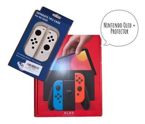 Nintendo Switch Oled 64gb Joy Con Case