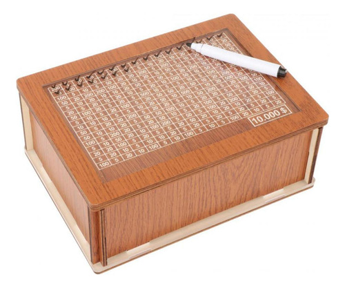Hucha De Madera Con , Estuche De Almacenamiento