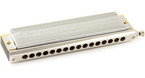 Imagem 3 de 7 de Gaita Harmônica Chromonica 64 Hohner 280/64 Em C (dó) + Nf - Com Nota Fiscal E Garantia De 2 Anos Proshows!