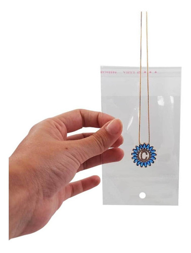 Imagem 3 de 3 de Saco Adesivado Transparente Com Solapa 9x17 Pacote 100 Un