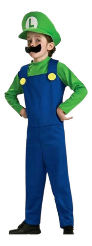 Disfraz De Mario O Luigi Para Niño Fiesta Halloween