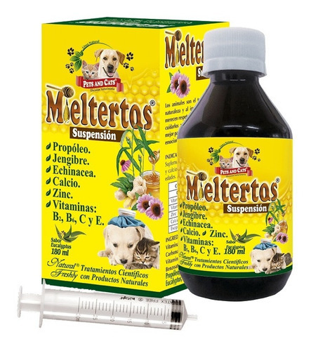 Mieltertos Original Jarabe Natural Para La Tos Perros Gatos