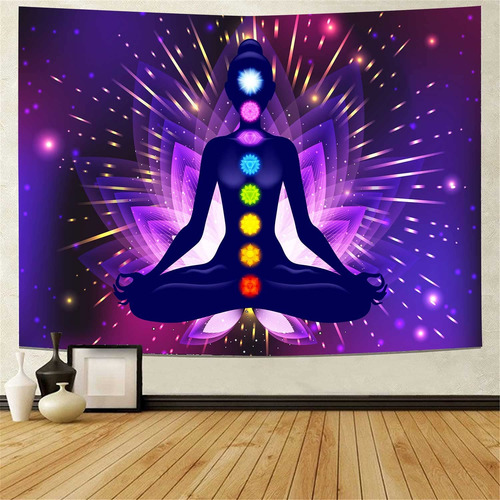 Blue Vivi Tapiz Chakra Para Yoga Meditacion Siete Galaxia X