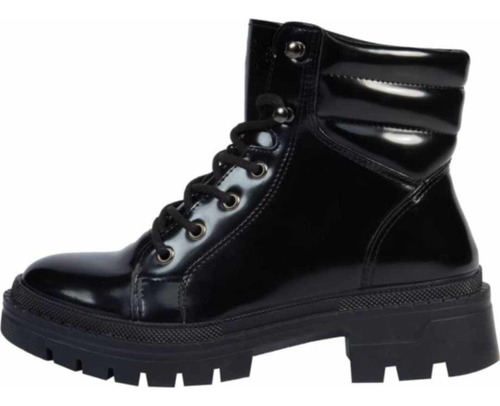 Botas Hicker Charol Sintetico Agujetas 1177703 Dama