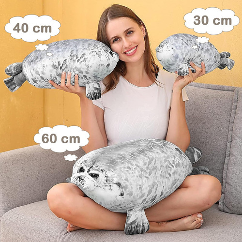 30/40cm Pulgada Almohada De Foca Rellena - Chubby Blob Seal