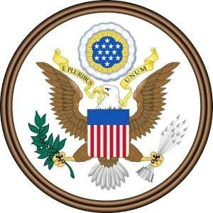Escudo De Estados Unidos - Simbolos - Lámina 45x30 Cm.