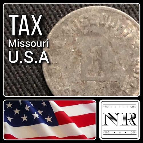 Impuesto Eeuu - Tax - Zinc - Token - Ficha - Missouri - 1 M