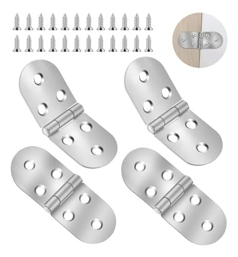 4 Bisagras Plegables Resistentes Para Mesa, Bisagra De Acero
