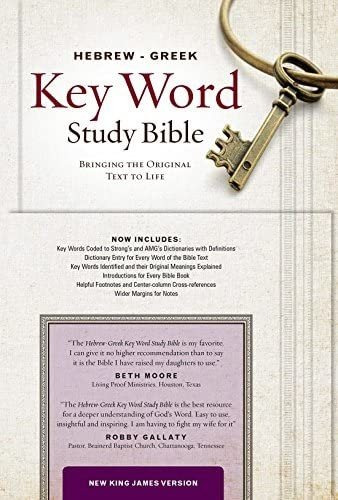 Libro Hebrew-greek Key Word Study Bible: New King James Ve