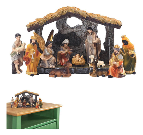 Escenas De Mesa De La Natividad 12 Unids/set De Figuritas Na