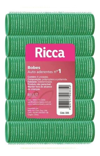 Ricca Bobes Autoaderentes N1 - 6 Unidades