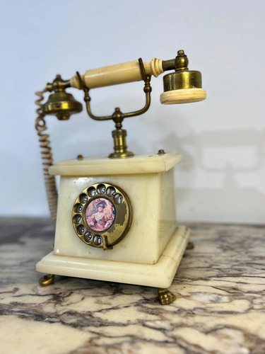 Telefone Antigo Teleart De Mármore - Vintage Retrô (Usado)