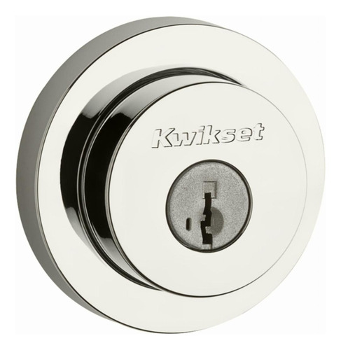 Kwikset 158 Milan Cerradura De Cerrojo Con Llave Exterior De Color Cromo Pulido
