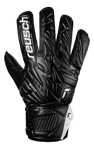 Guantes De Arquero Attrakt Starter Solid Junior - Reusch Negro 5