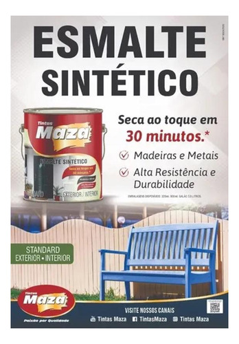 Imagem 4 de 4 de Esmalte Sintetico Para Madeira E Metais Platina 3,6lt