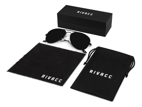Lentes de Sol Polarizados Rivacc Protección Uv400 Houston Negro