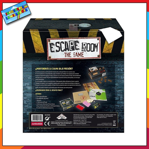 Imagen 6 de 10 de Juego De Mesa Escape Room The Game 1 Identity Games