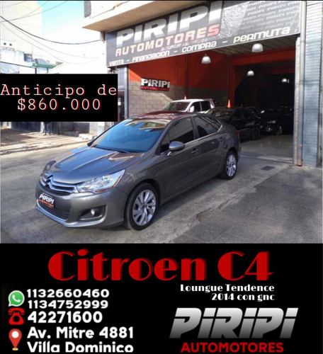 Imagen 1 de 14 de Citroën C4 Lounge 2014 2.0 Tendance, $860.000 Y Ctas Con Dni