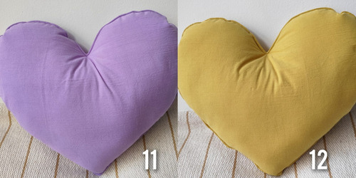 Pack X 3 Almohadones Corazon De 40x30 Cm Myjuanna Mandarina 6