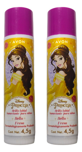 Balsamo Humectante Para Labios Princesa Bella Avon Kit 2pz