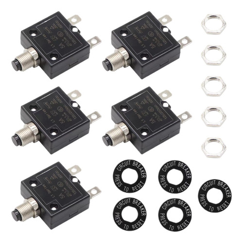 Disjuntor Térmico De 5 Unidades De 30 Ampères 125250vac 50v