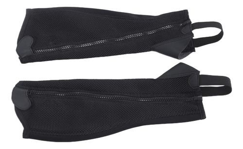 Húpica De Malla Flexible Negra Para Niños Half Chap, 2 Unida