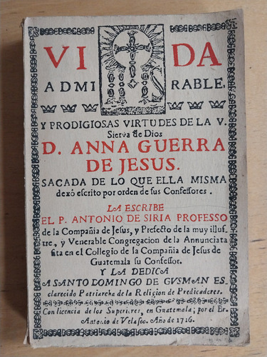 Vida Sierva De Dios Anna Guerra De Jesus - De Siria Professo