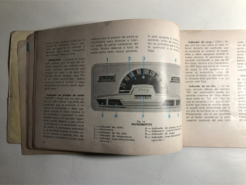 Manual Dueño Guantera Jeep Gladiator T-80 1967-1970 (Usado)