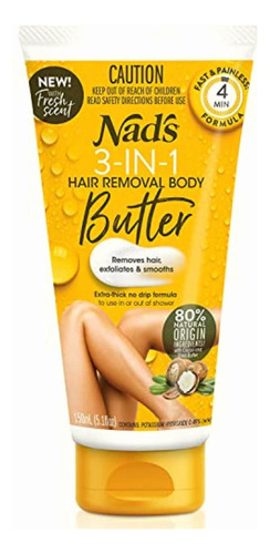 Nad's 3n1 Hair Removal Butter, Gentle & Soothing Hair