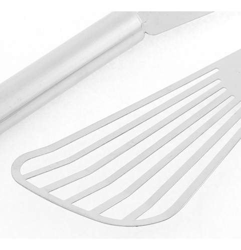 2 Espátulas De Acero Inoxidable Utensilios De Cocina 26x7cm