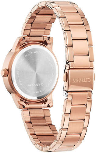 Citizen Quartz Crystal White Dial El3093-83a Color de la correa Oro Rosa Color del bisel Oro rosa Color del fondo Blanco 61186