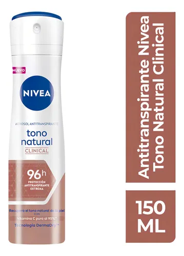 "Desodorante Nivea Clinical Tono Natural Spray 150 ml "