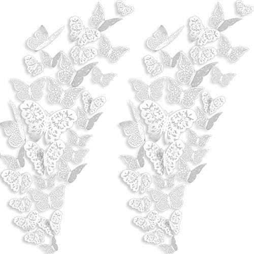 72 Pegatinas De Pared Con Mariposas 3d Para Decoracion De Pa