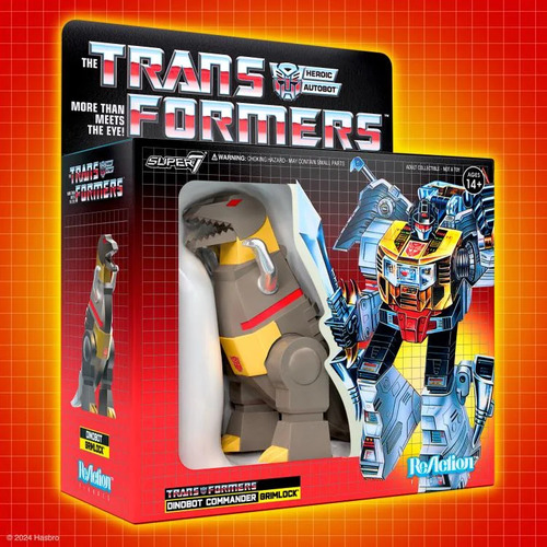 Figura Exclusiva De Transformers Reaction Grimlock Metálico